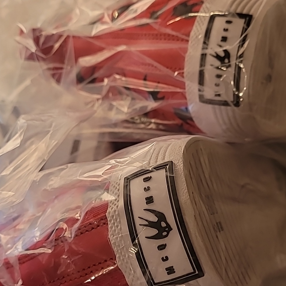 🔥🔥MCQ BY ALEXANDER MCQUEEN SWALLOW SWARM HIGHTOP SNEAKERS MEN'S SZ 8 RE - Picture 5 of 11